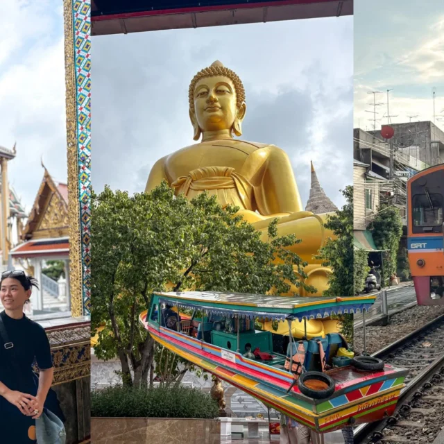 曼谷寺庙一日游|大皇宫、Wat Arun、长尾船、Big Buddha到Talat Phlu - Fishagrams | 旅人小鱼 Wat Paknam Phasi Charoen 金色大佛与长尾船